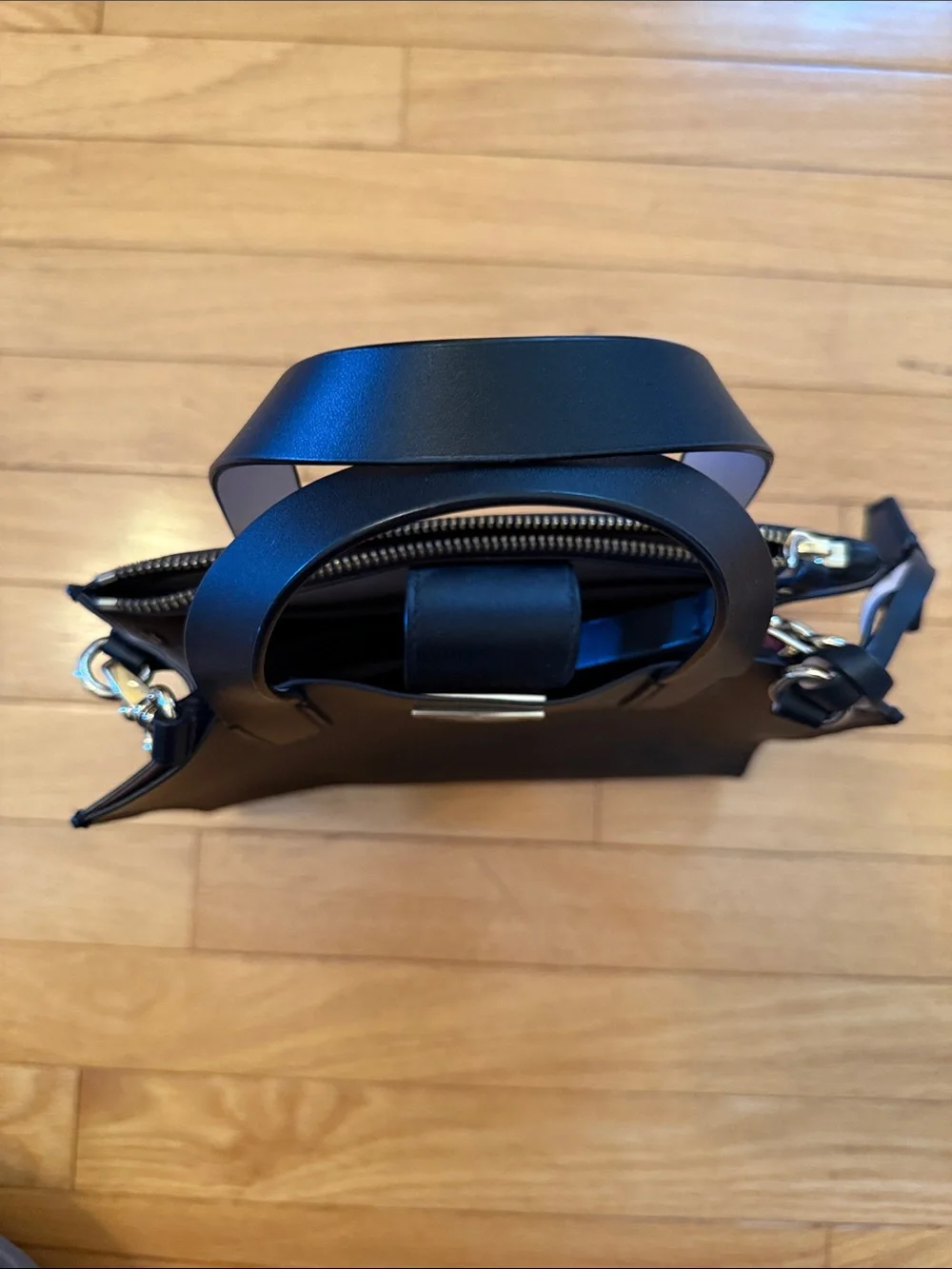 kate spade Black Structured Satchel with Top Handles